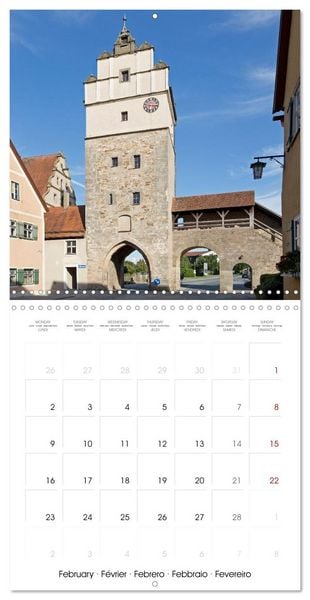 Produktbild: Dinkelsbuehl - Medieval Town in Germany (Wall Calendar 2026 12 &times; 12 Inch) CALVENDO 12 Month Wall Calendar