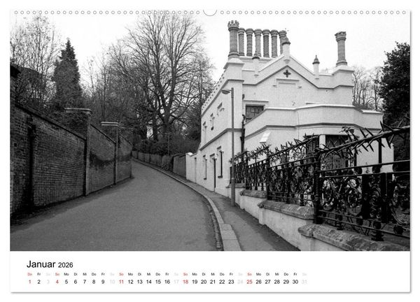 Produktbild: Highgate Cemetery London (Wandkalender 2026 DIN A2 quer), CALVENDO Monatskalender