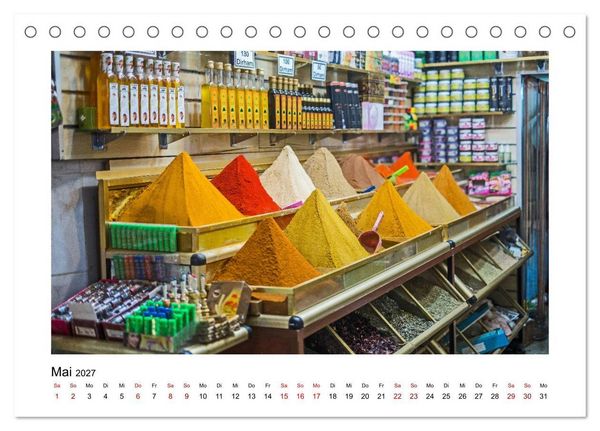 Produktbild: Marokko - Farbenfrohe M&auml;rkte (Tischkalender 2027 DIN A5 quer), CALVENDO Monatskalender