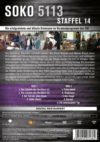 Produktbild: Soko 5113 - Staffel 14 [2 DVDs]