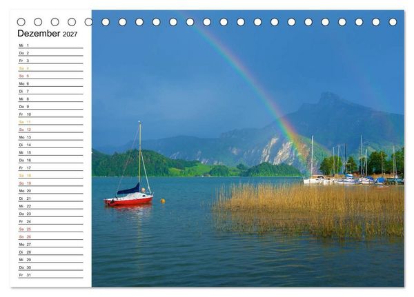 Produktbild: Traumhafter Mondsee (Tischkalender 2027 DIN A5 quer), CALVENDO Monatskalender