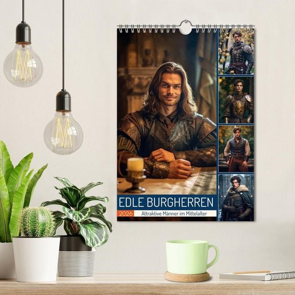 Produktbild: Edle Burgherren (Wandkalender 2026 DIN A4 hoch), CALVENDO Monatskalender