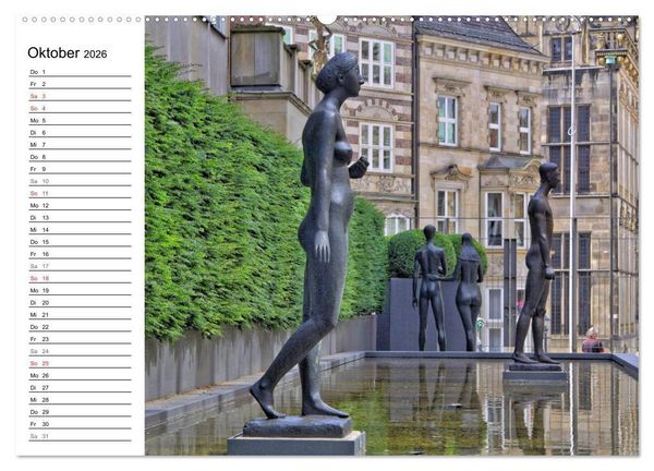 Produktbild: Bremen ganz nah (hochwertiger Premium Wandkalender 2026 DIN A2 quer), Kunstdruck in Hochglanz