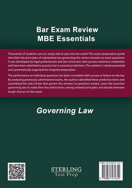 Produktbild: Sterling Bar Exam Review MBE Essentials