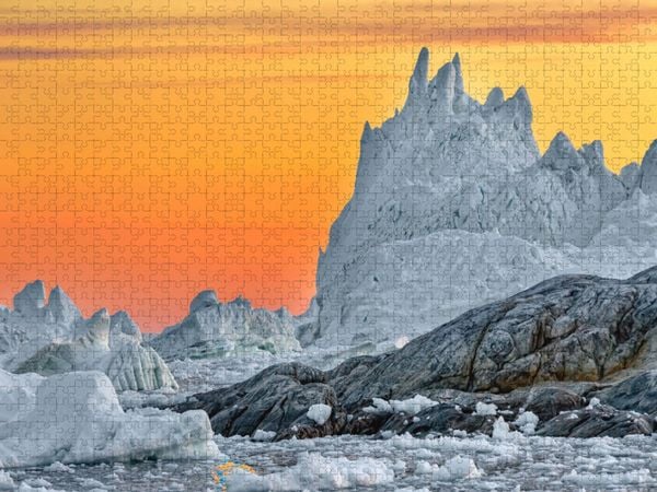 Produktbild: CALVENDO Puzzle zauberhafte Lichtstimmung in der Diskobucht | 2000 Teile Lege-Gr&ouml;&szlig;e 90x67cm Foto-Puzzle f&uuml;r gl&uuml;ckliche Stunden