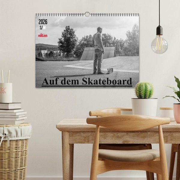 Produktbild: Auf dem Skateboard (Wandkalender 2026 DIN A3 quer), CALVENDO Monatskalender