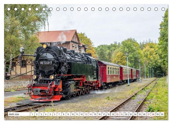 Produktbild: Selketalbahn im Harz (Tischkalender 2026 DIN A5 quer), CALVENDO Monatskalender