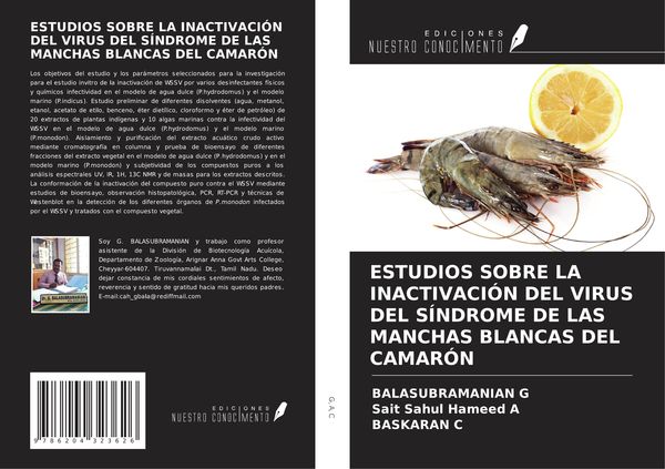 Produktbild: Estudios Sobre La Inactivaci&oacute;n Del Virus Del S&iacute;ndrome De Las Manchas Blancas Del Camar&oacute;n