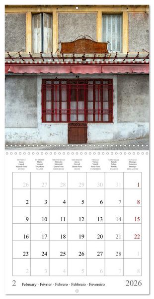 Produktbild: L'&acirc;me des boutiques oubli&eacute;es (Calendrier mural carr&eacute; 2026 30x30 cm) Calendrier double avec une page pour vos prises de notes