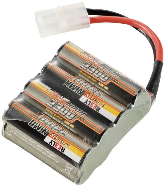 Produktbild: Reely Modellbau-Akkupack (NiMh) 9.6 V 2300 mAh Zellen-Zahl: 8 Mignon (AA) Mignon (AA) Block Tamiya