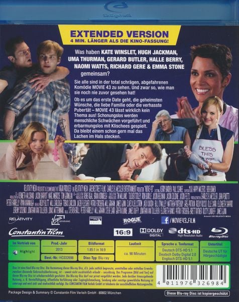 Produktbild: Movie 43 - Extended Version