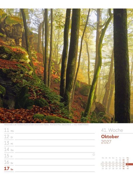 Produktbild: Unser Wald Wochenplaner Kalender 2027