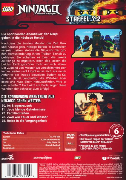 Produktbild: LEGO Ninjago - Staffel 7.2