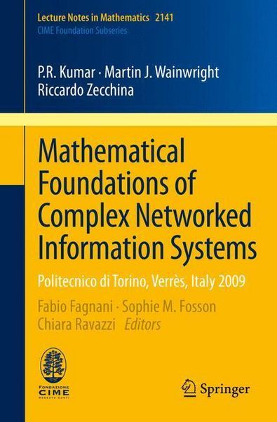 Produktbild: Mathematical Foundations of Complex Networked Information Systems