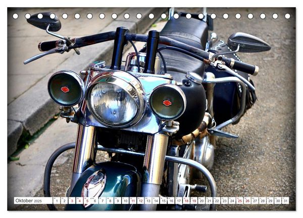 Produktbild: Harley-Davidson - Eine Kultmarke in Kuba (Tischkalender 2025 DIN A5 quer), CALVENDO Monatskalender