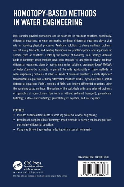 Produktbild: Homotopy-Based Methods in Water Engineering