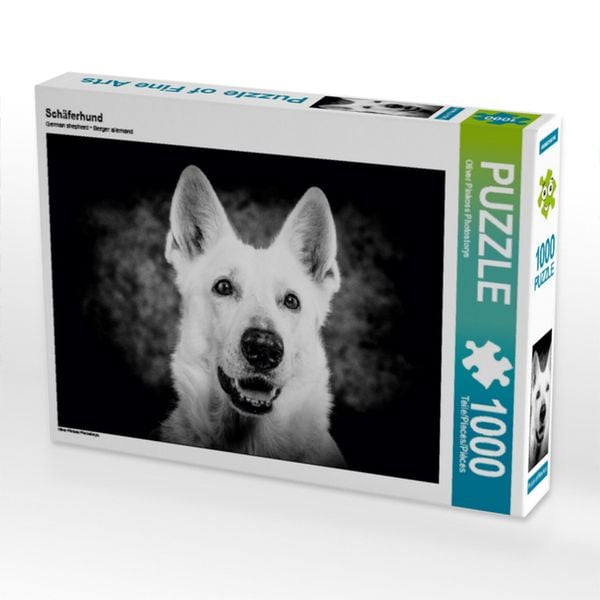 CALVENDO Puzzle Schäferhund | 1000 Teile Lege-Größe 64x48cm Foto-Puzzle für glückliche Stunden