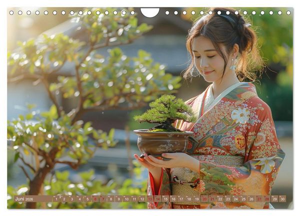 Produktbild: Bonsai meditativ (Wandkalender 2026 DIN A4 quer), CALVENDO Monatskalender