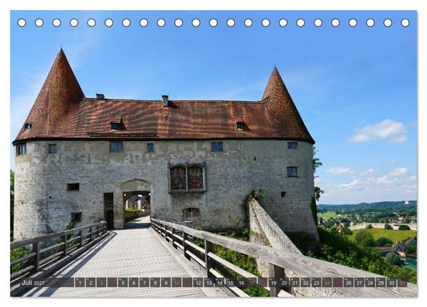 Produktbild: Ausflug Burg Burghausen (Tischkalender 2027 DIN A5 quer), CALVENDO Monatskalender