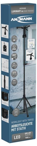 Produktbild: Ansmann Triohead 7000R Akku-Baustrahler 66 W 7000 lm Neutralwei&szlig; 1600-0697