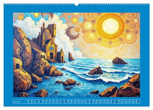 Produktbild: Topografie der Fantasie (hochwertiger Premium Wandkalender 2027 DIN A2 quer), Kunstdruck in Hochglanz