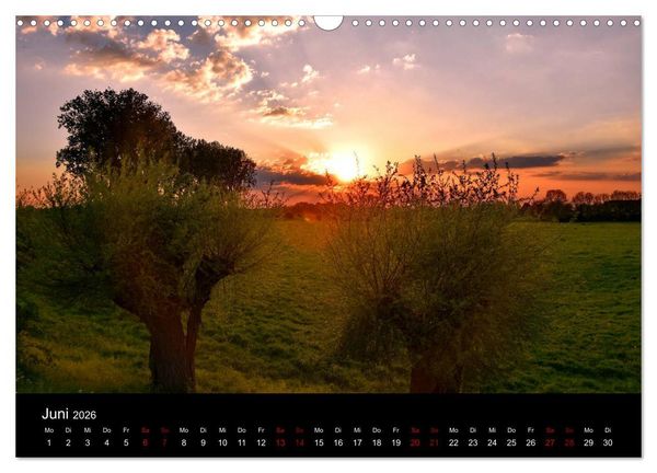 Produktbild: Niederrheinischer Himmel (Wandkalender 2026 DIN A3 quer), CALVENDO Monatskalender
