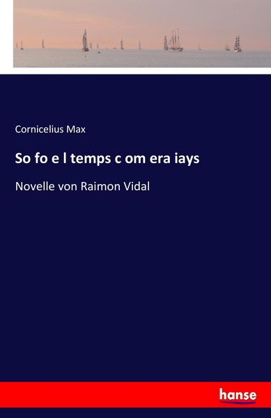Produktbild: So fo e l temps c om era iays