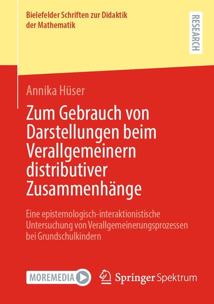 Produktbild: Zum Gebrauch von Darstellungen beim Verallgemeinern distributiver Zusammenh&auml;nge