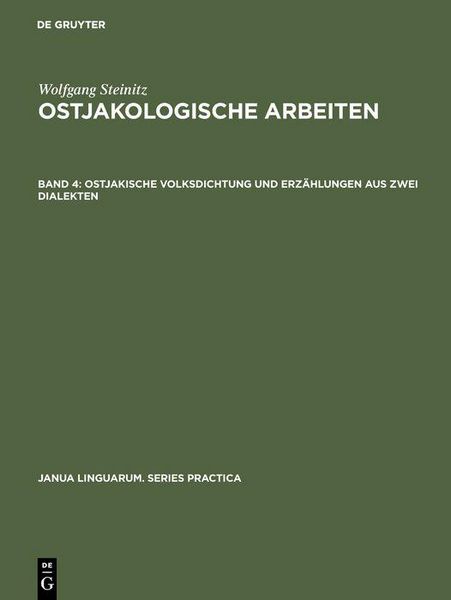 Produktbild: Ostjakische Volksdichtung und Erz&auml;hlungen aus zwei Dialekten