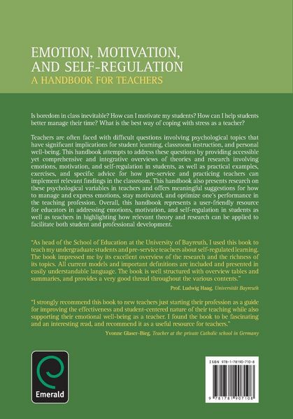Produktbild: Emotion, Motivation, and Self-Regulation