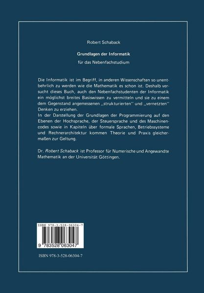 Produktbild: Grundlagen der Informatik