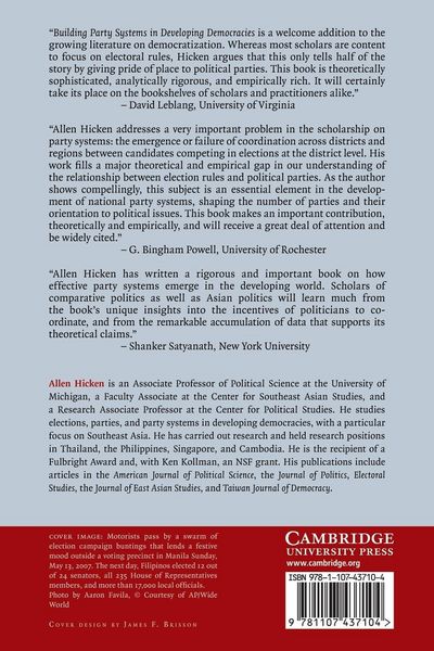 Produktbild: Building Party Systems in Developing Democracies