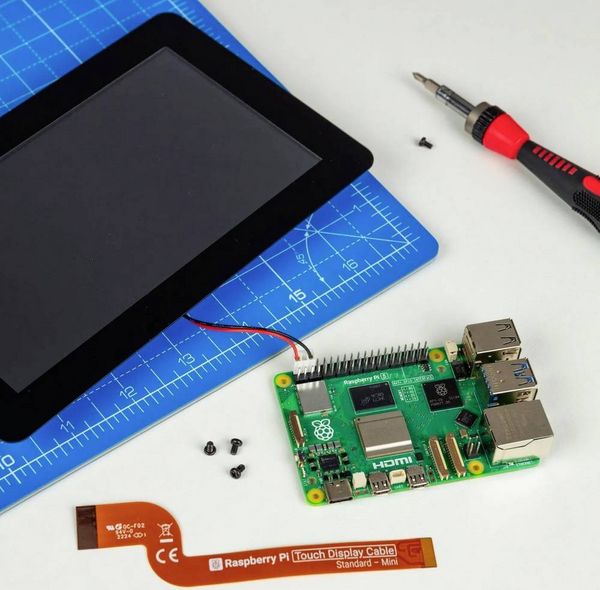 Produktbild: Raspberry Pi&reg; Touch Display 2 Display-Modul 17.8 cm (7 Zoll) 1280 x 720 Pixel Passend f&uuml;r (Entwicklungskits): Raspberry Pi&reg;