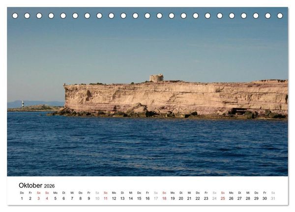 Produktbild: Ibiza & Formentera (Tischkalender 2026 DIN A5 quer), CALVENDO Monatskalender