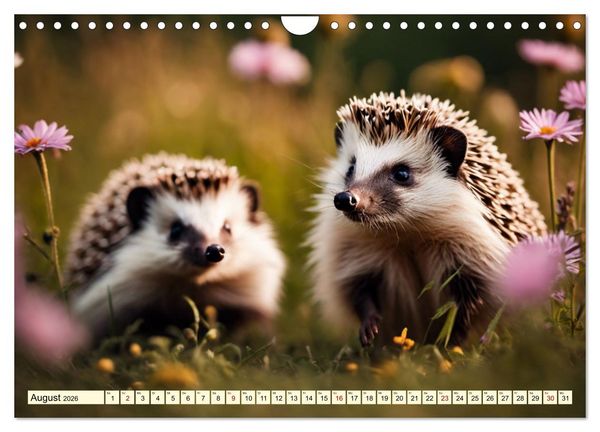 Produktbild: Igel - Wildtier des Jahres 2024 (Wandkalender 2026 DIN A4 quer), CALVENDO Monatskalender