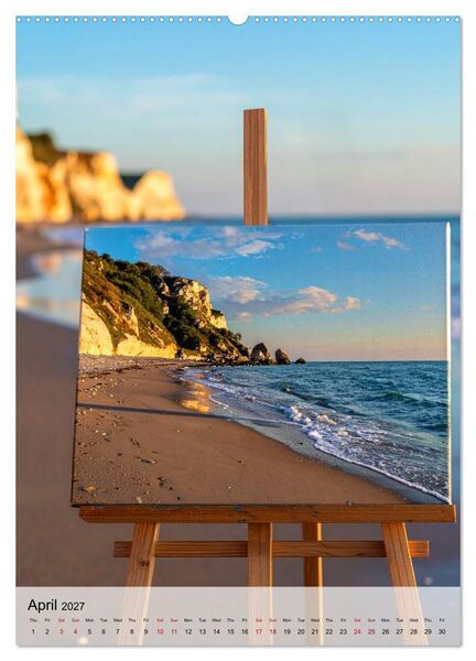 Produktbild: Easel in a Quiet World (High Quality Premium Wall Calendar 2027 DIN A2 portrait),CALVENDO 12 Month Wall Calendar