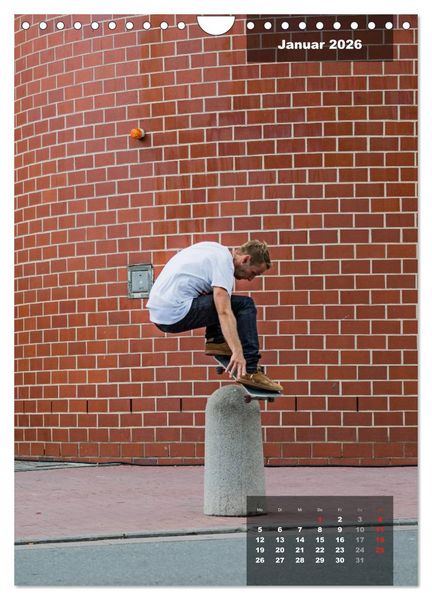 Produktbild: Mit dem Skateboard unterwegs (Wandkalender 2026 DIN A4 hoch), CALVENDO Monatskalender