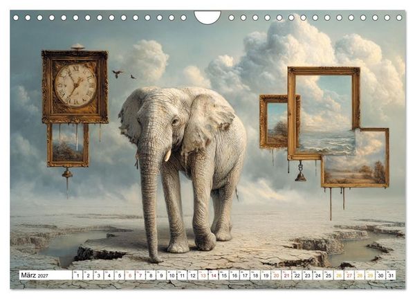 Produktbild: Wenn Gedanken sichtbar werden (Wandkalender 2027 DIN A4 quer), CALVENDO Monatskalender