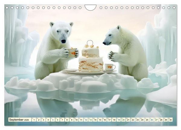 Produktbild: Die Desserttafel ist gedeckt - Humorbilder (Wandkalender 2026 DIN A4 quer), CALVENDO Monatskalender