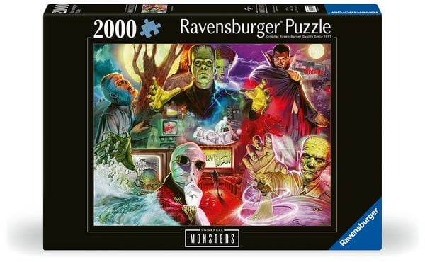 Produktbild: Erwachsenenpuzzle 2000 Teile - Universal Multiproperty - Universal Monsters