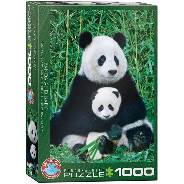 Puzzle 1000 Teile - Panda & Baby