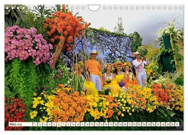 Produktbild: Blumenfest auf Madeira (Wandkalender 2026 DIN A4 quer), CALVENDO Monatskalender