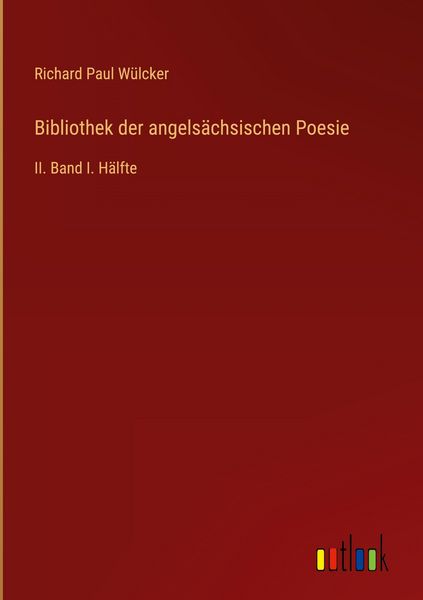 Produktbild: Bibliothek der angels&auml;chsischen Poesie