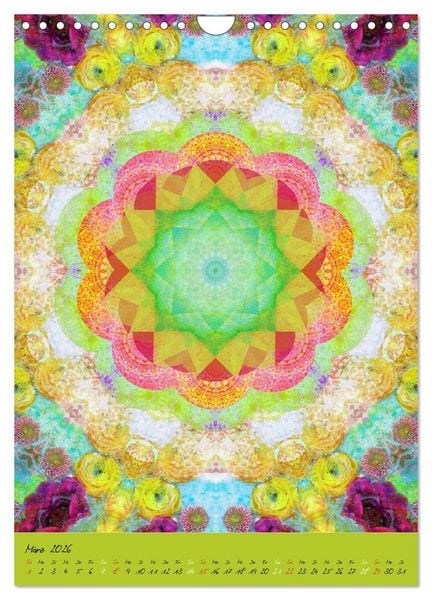 Produktbild: MANDALAS der Natur (Wandkalender 2026 DIN A4 hoch), CALVENDO Monatskalender