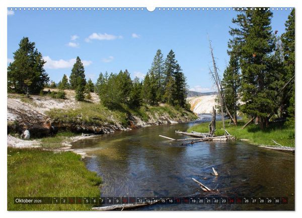 Produktbild: Farben des Yellowstone National Park 2026 (Wandkalender 2026 DIN A2 quer), CALVENDO Monatskalender