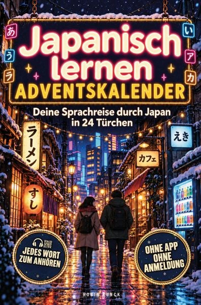 Produktbild: Japanisch lernen Adventskalender - Deine Sprachreise durch Japan in 24 T&uuml;rchen