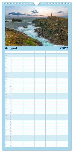 Produktbild: Familienplaner 2027 - Lewis und Harris, die ungez&auml;hmten &Auml;u&szlig;eren Hebriden. mit 5 Spalten (Wandkalender, 21 x 45 cm) CALVENDO