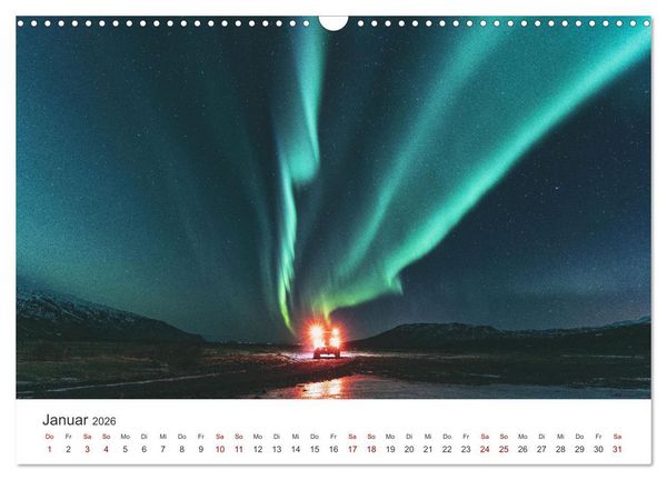 Produktbild: Polarlichter - Einzigartige Ph&auml;nomene am Himmel. (Wandkalender 2026 DIN A3 quer), CALVENDO Monatskalender