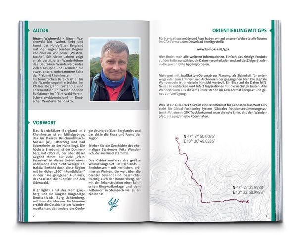 Produktbild: KOMPASS Wanderf&uuml;hrer Nordpf&auml;lzer Bergland, Rheinhessen, 50 Touren mit Extra-Tourenkarte