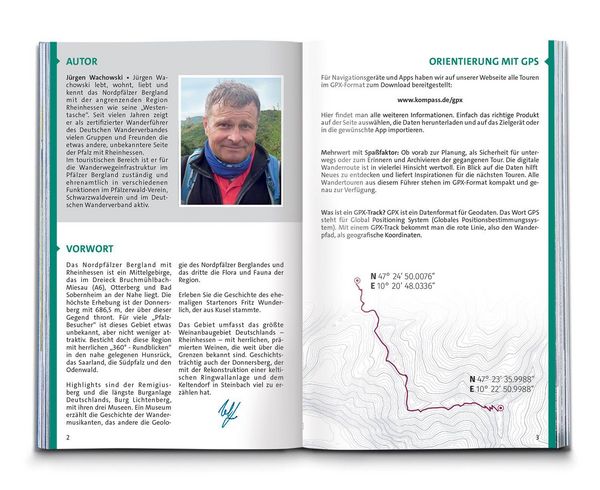 Produktbild: KOMPASS Wanderf&uuml;hrer Nordpf&auml;lzer Bergland, Rheinhessen, 50 Touren
